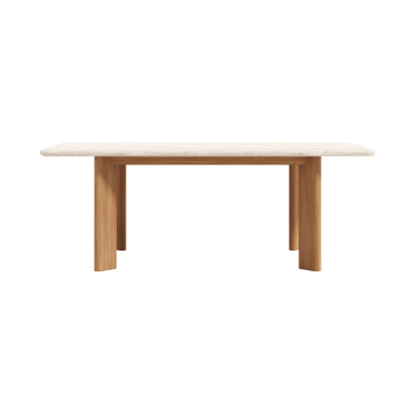 Iris Travertine Dining Table