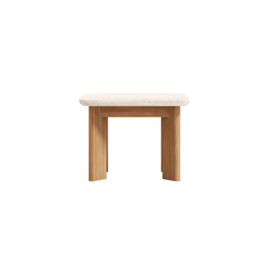 Iris Travertine Side Table